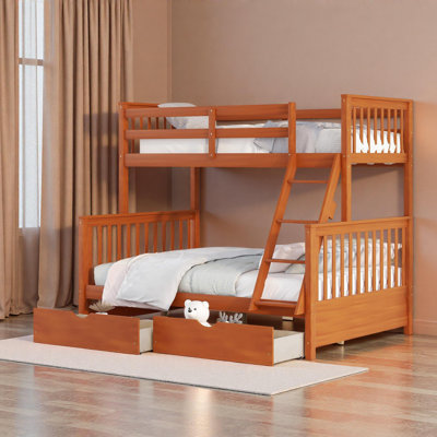 Willow Bunk Bed With Roof, Playhouse Design, Pinewood Frame