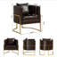 Fauteuil demi-tonneau en similicuir-1274118788