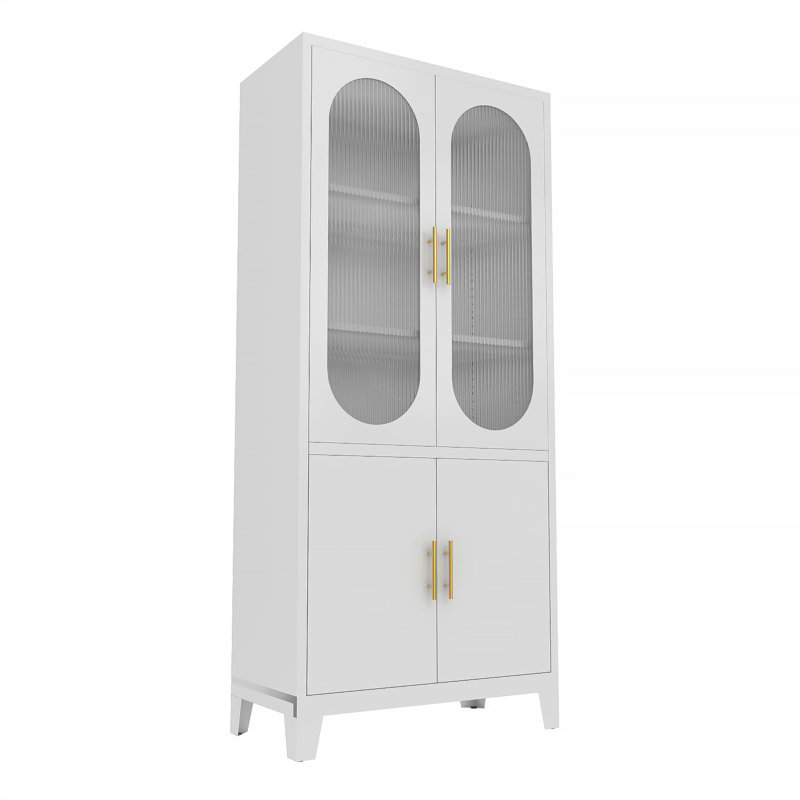 Armoire garde-manger en métal 71 po, Blanc