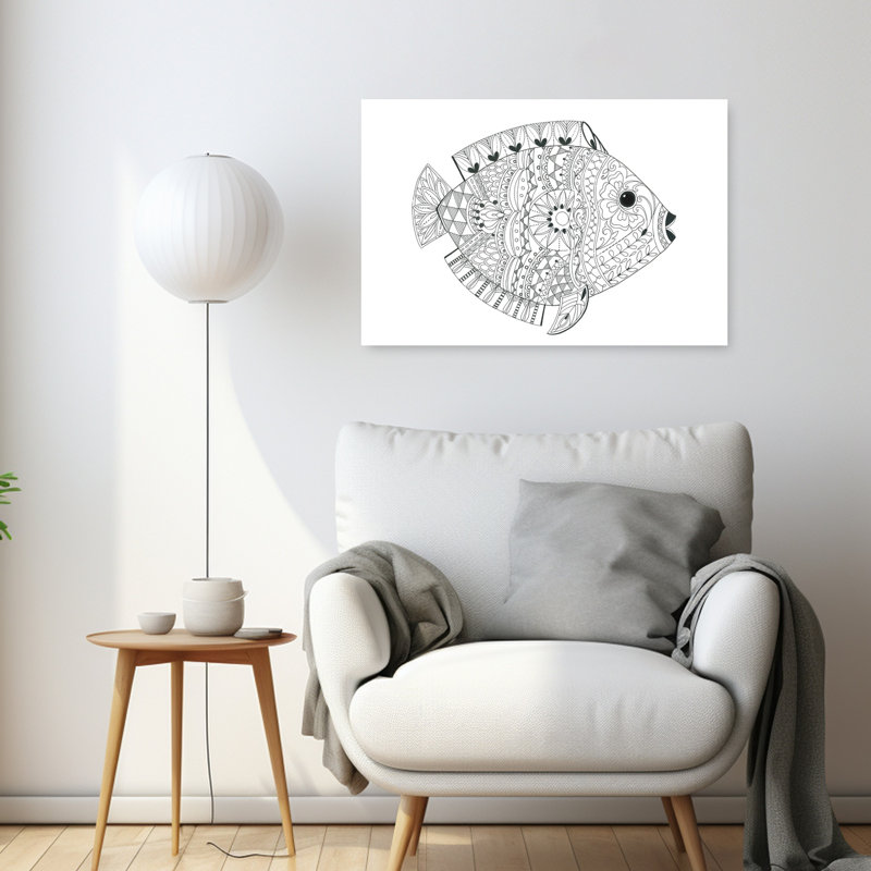 «Flamboyant Fish», impression d'art mural tropical, 24" H x 36" W