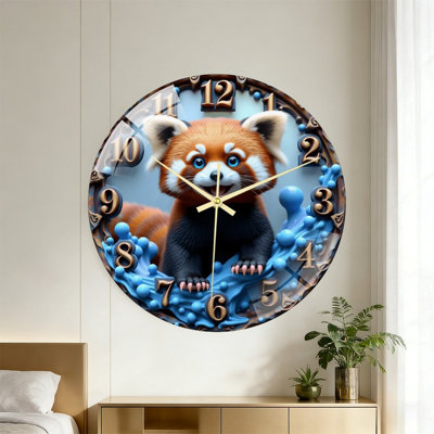 Horloge murale en verre 16 po