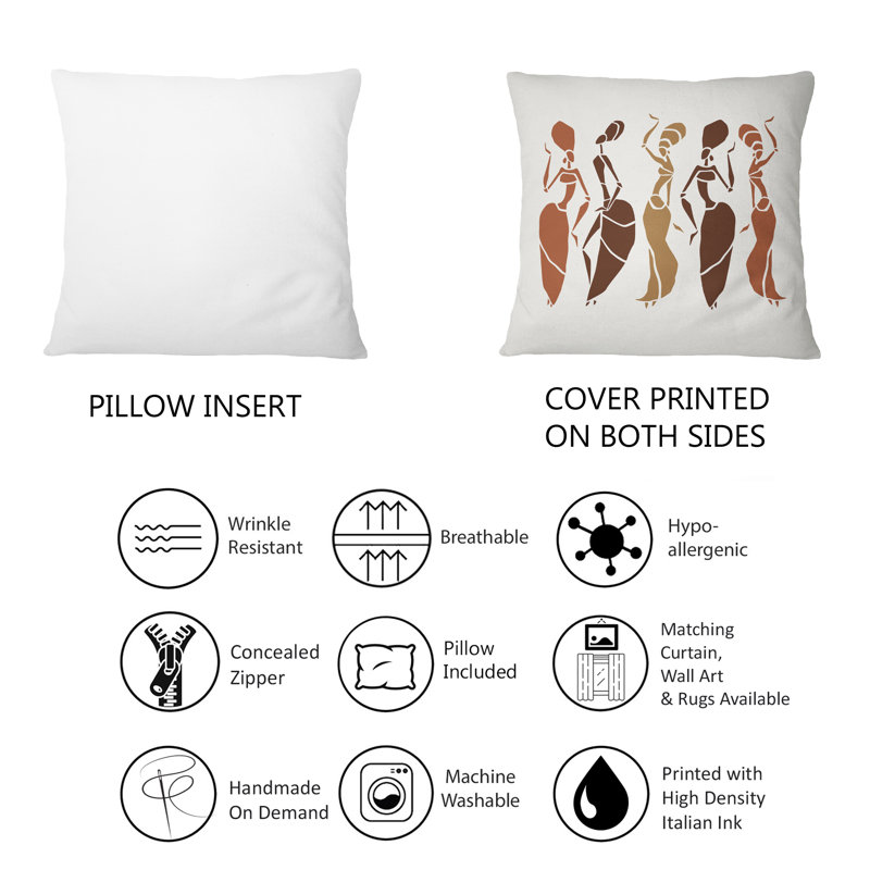 Coussin décoratif Beautiful Glamour American Dancers Silhouettes