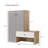 12 Pair Shoe Storage Organizer With Bench, 43.25''H Shoe Cabinets, Shoe Rack With 6-Tier Adjustable Shelves, For Entryway Hallway Closet, White & Gray