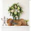 Couronne d'hortensia et d'eucalyptus 20 po
