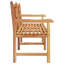 Banc vidaXL brun en bois de teck massif 59,06 x 23,62 x 35,43