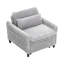 Fauteuil gris confortable pour petit appartement, chambre, balcon, petit canapé-lit-1827953915