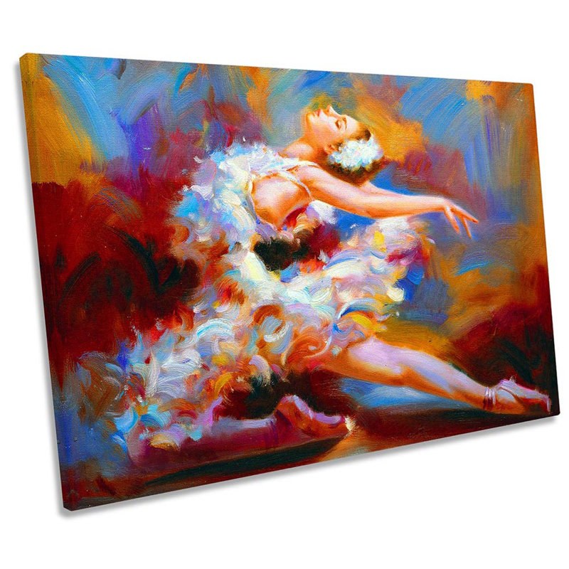 Ballerina Dancer - Wrapped Canvas Print, 30.5cm H x 45.7cm W