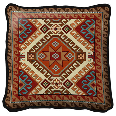 Coussin en coton Kilim