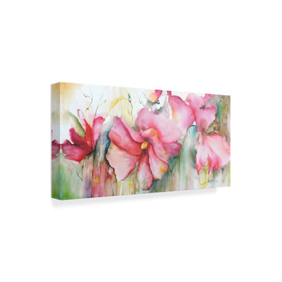 « horizontal flores iii », peinture sur toile tendue