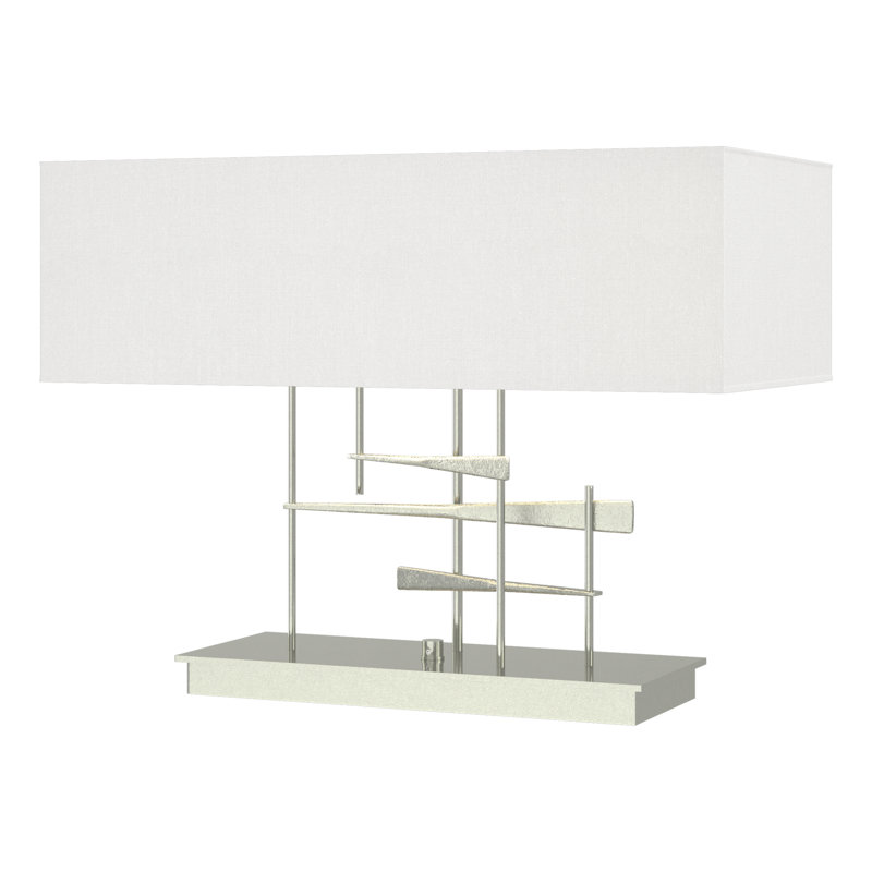 Cavaletti 15.3" Table Lamp, Sterling, Natural Anna