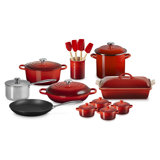 Le Creuset Mixed Material Cookware Set 20pc. - Cerise Crucible Ss Knob