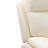 Sterling White Vegan Leather  Reclining  Chair With Cup-Holders And LED Lights