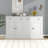 Kitchen Sideboard With 2 Drawers & 4 Adjustable Shelves For Dining Room-387274943