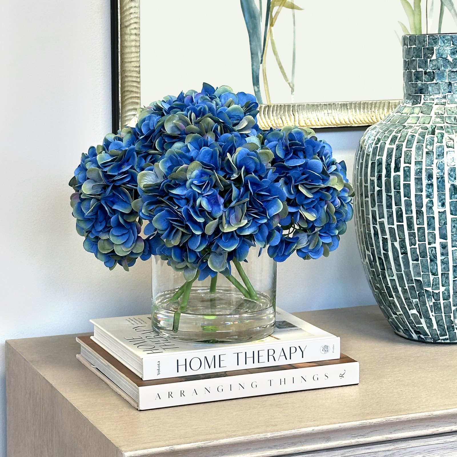 Hydrangea Floral Arrangement, Blue