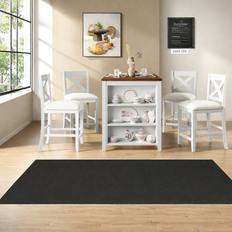 Ensembles de table de salle à manger polyvalents, en bois massif, charme rustique pour la maison