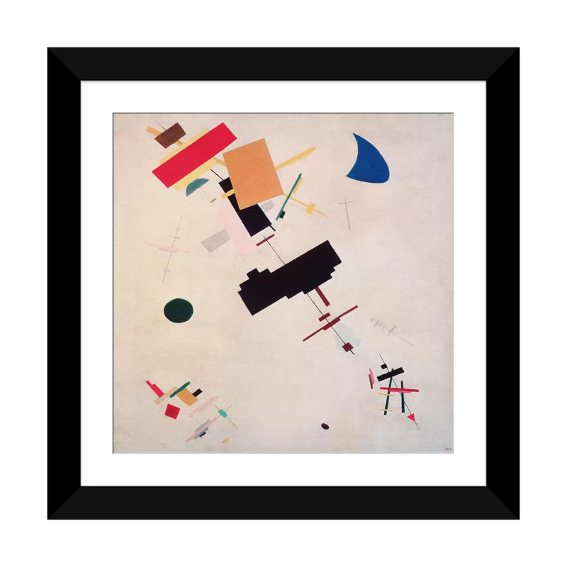 "Suprematist Composition No.56, 1916" par Kazmir Malevich, impression sur toile tendue, H 24 po x l 24 po x P 1 po, Blanc