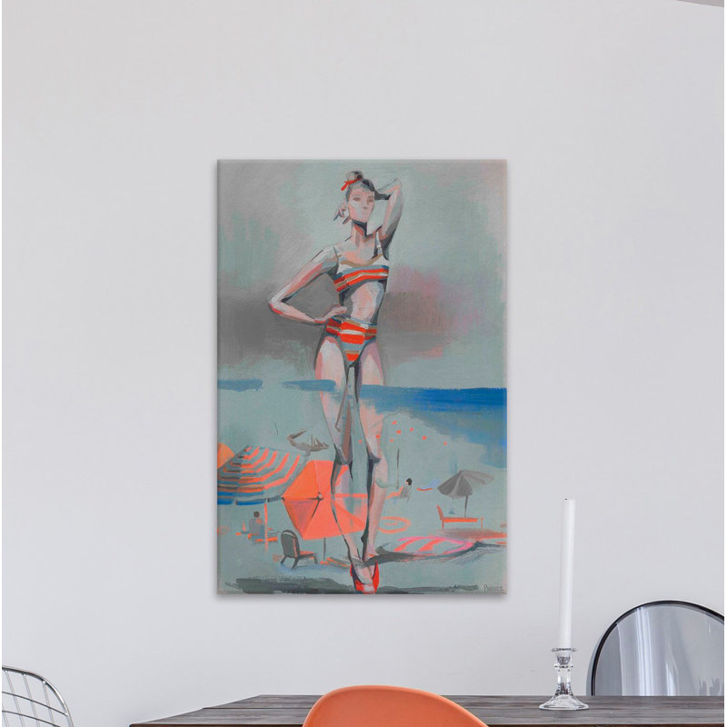 Parvez Taj - Wrapped Canvas Painting, 45cm H x 30cm W