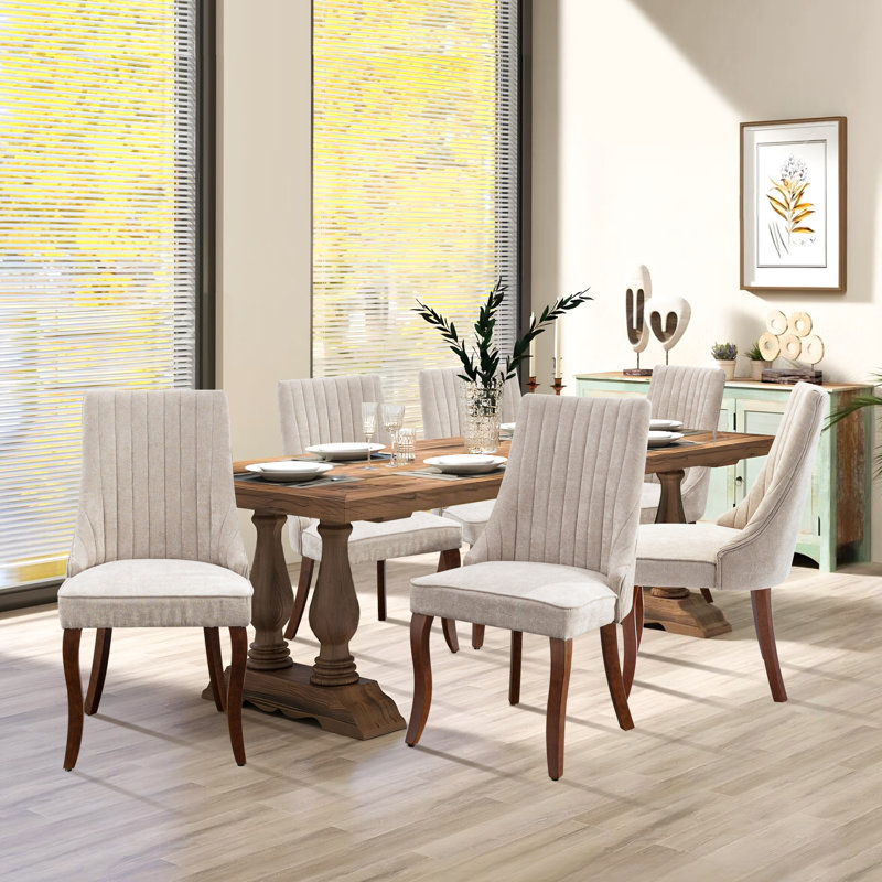 19.5'' H Upholstered Side Chair, Beige