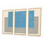 Minimal Geometric Compostions of Elementary Forms III - Ensemble de 3 reproductions encadrées sur toile-115090547-115090551