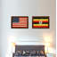 «Ouganda Country Flag», peinture sur toile encadrée-41273725-41927500