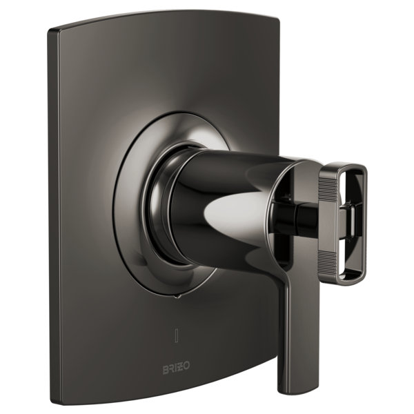 Kintsu® TempAssure® Thermostatic Valve Only Trim, Brilliance Black Onyx, Knob