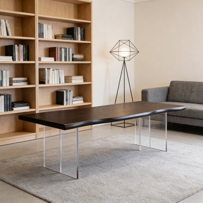 Modern Design Durable Ash Wood Acrylic Desk