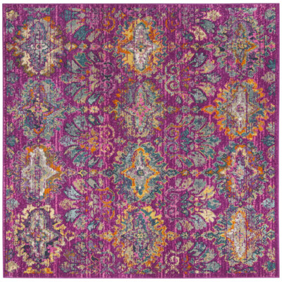 Tapis fuchsia / bleu Christa
