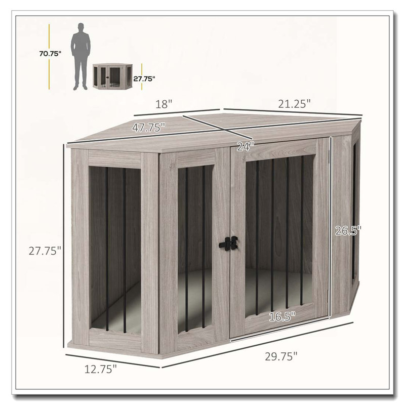 Table de bout d'angle pour chien