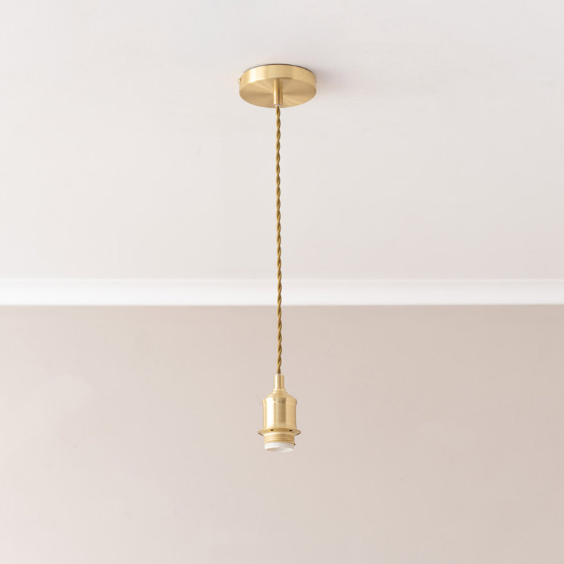 1 - Light Pendant, Brushed Gold