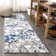 Strausstown Marbled Abstract Dark Gray/Blue Rug