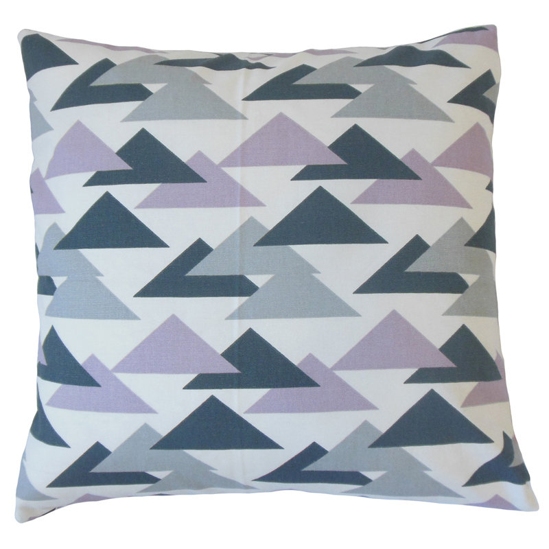 Coussin décoratif en coton, Safran, 18 po x 18 po, Housse de coussin seulement - sans insert