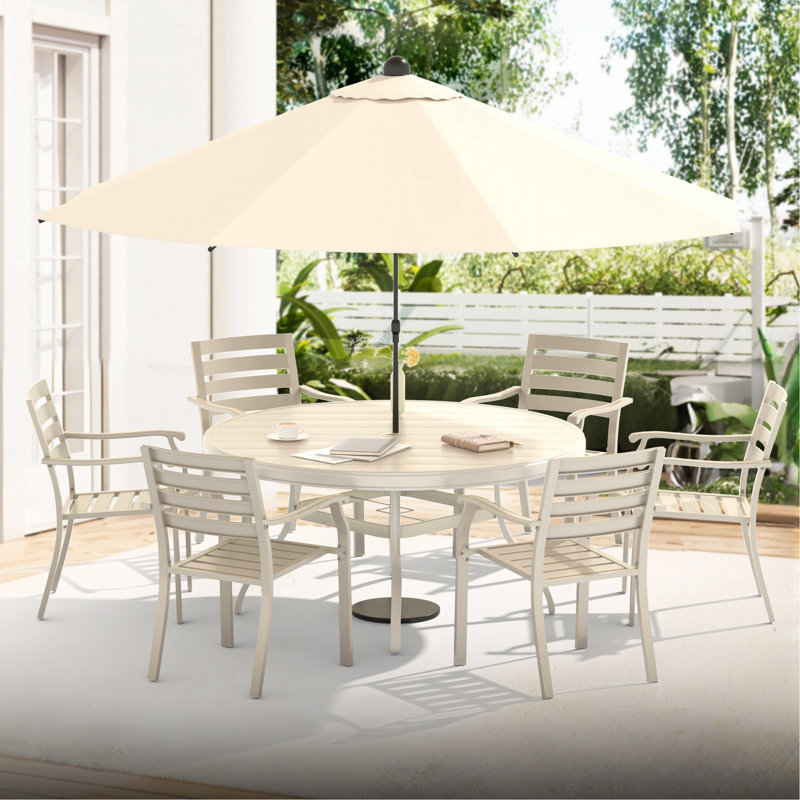 VRSHWO Lron Terrace Dining Chairs, A Set Of 2 Cream Color Outdoor Chairs,  Metal Chairs, All-Weather Outdoor Metal Dining Chairs, Suitable For Gardens, Terraces, And Swimming Pool