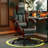 Ergonomic Gaming Chair Faux Leather Swiveling PC & Racing Game Chair with Footrest-1330089752