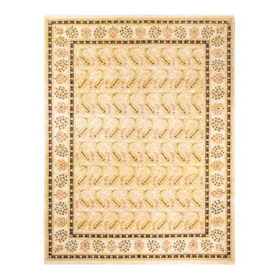 Veverly One-of-a-Kind 9' 1" X 12' 0" 2000s Wool Area Rug in Ivory