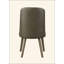 Ensemble de 2 chaises d'appoint Waylon en cuir synthétique gris et finition chêne gris