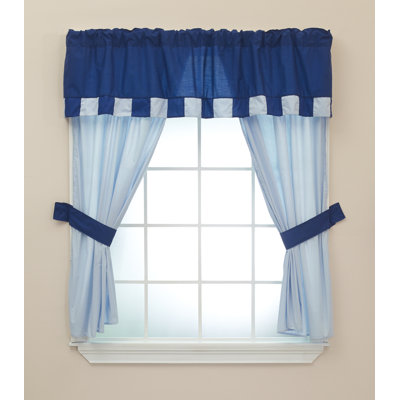 Izzo Cotton Blend Kitchen Curtain