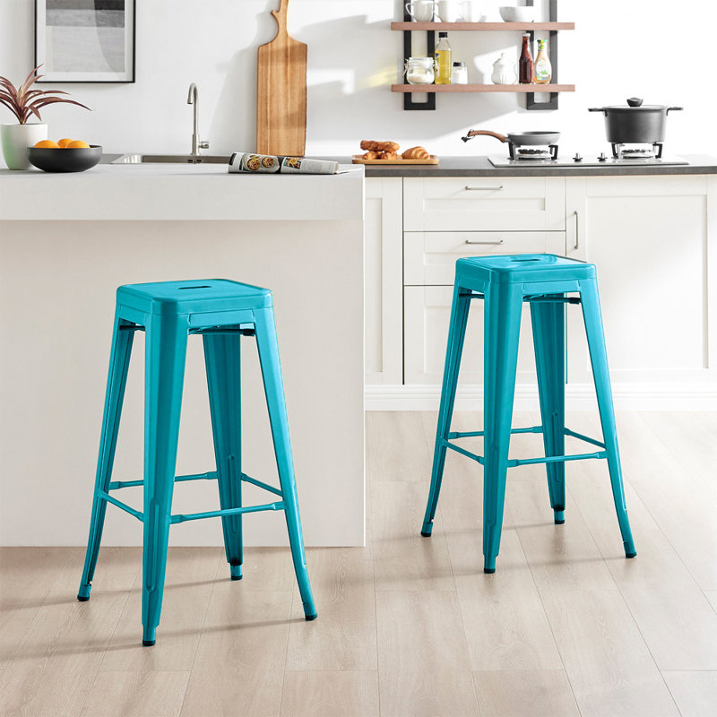 Tabouret de comptoir 26 po, Turquoise