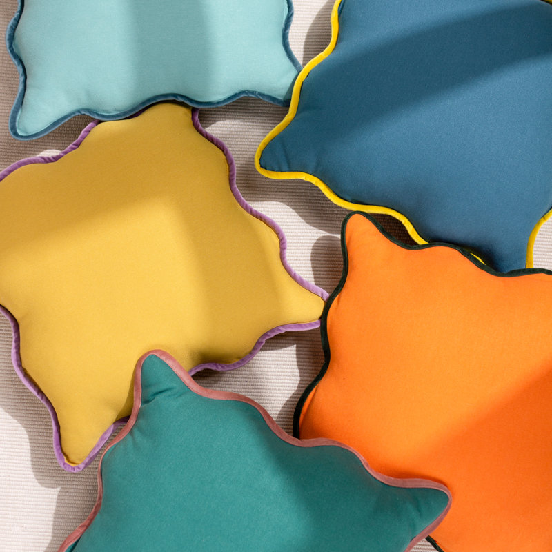 Square Cushion, Mineral/Blue