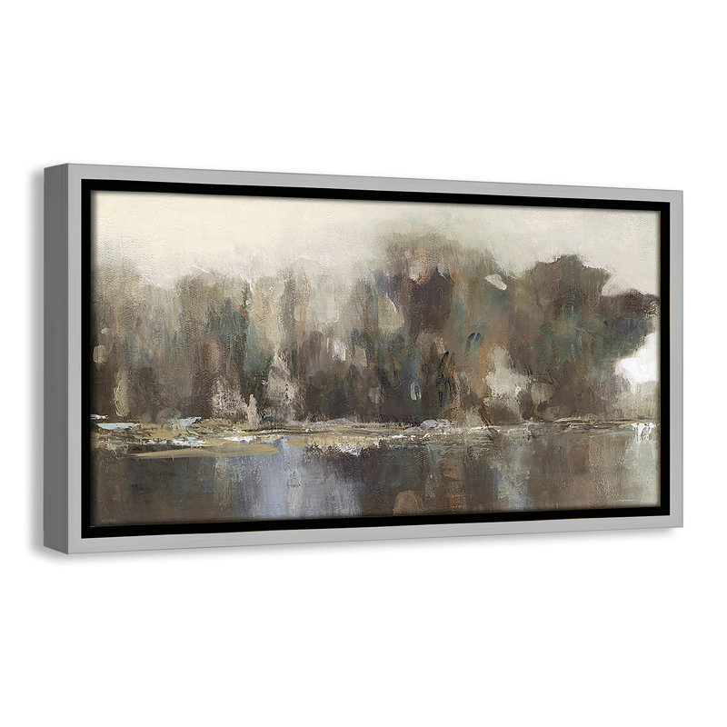 «Daily Reflections II - Landscape Version Print» par Carol Robinson, Argent argent, H 9,5 po x l 17,5 po