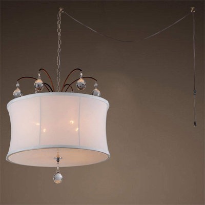 Cornman Dimmable Drum Chandelier