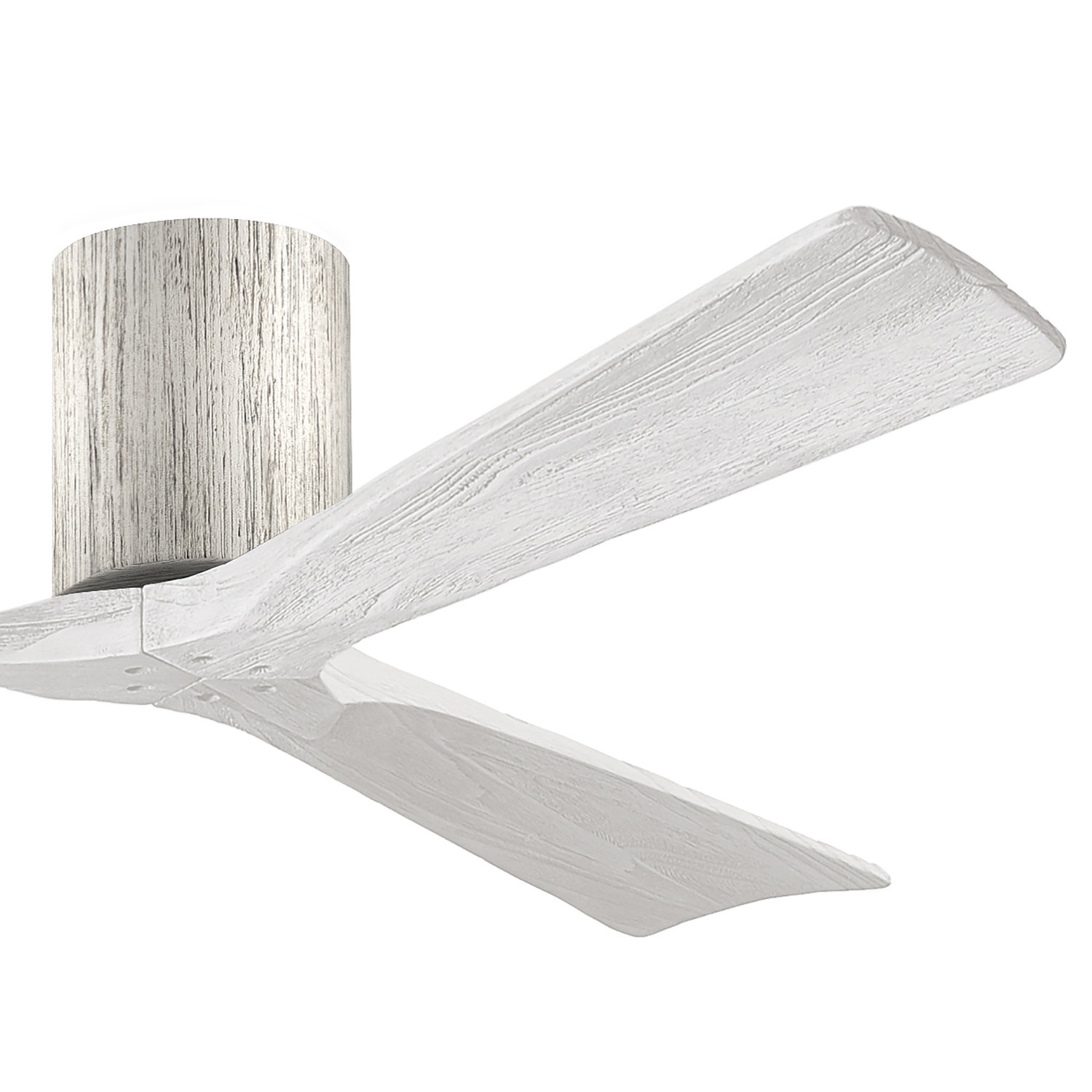Olivier Ceiling Fan, Barn Wood Tone, 72", Matte White