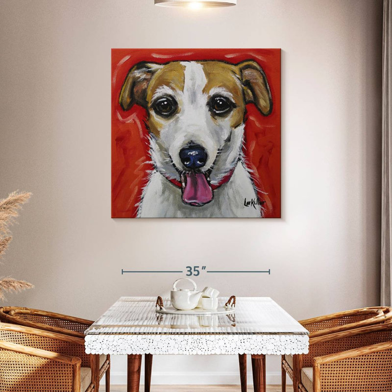 Brampt Jack Russell Ginny, 39" H x 39" W