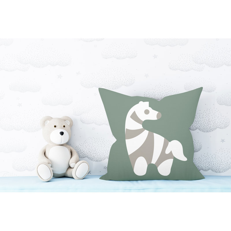 Coussin décoratif Simbi, Émeraude, L 15 po x H 15 po