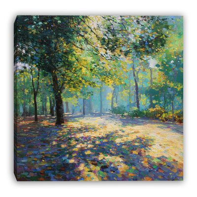 Quiet Woodland Morning Wrapped Canvas Wall Art