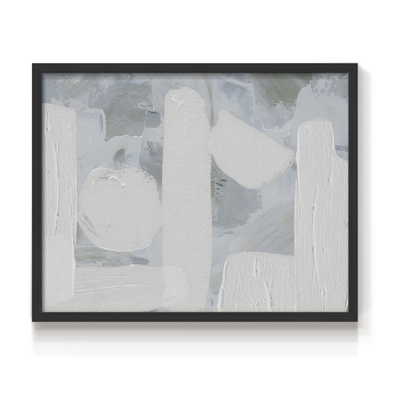 Saltwater Tide IV - Impression encadrée - Restickable, H 11 po x l 14 po, Noir, noir, noir, noir