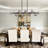 16 - Light Dimmable Bubble Glass Sputnik Modern Linear Chandelier-1778535607