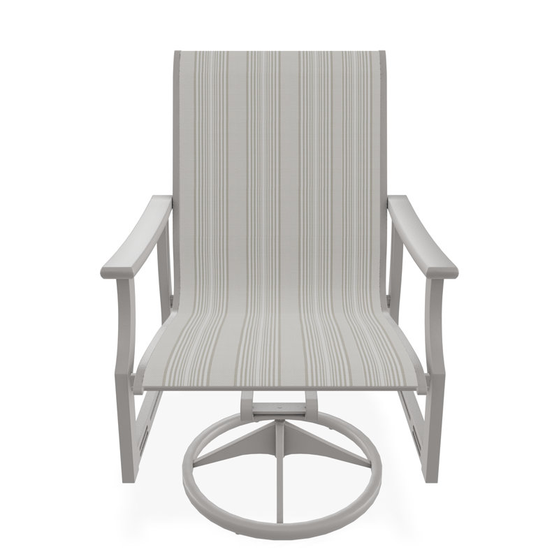 St. Catherine Polymer Outdoor Lounge Chair, Warm Gray, Collect Indigo