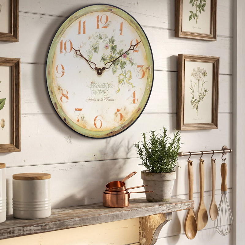 French Vineyard Wall Clock - 36cm