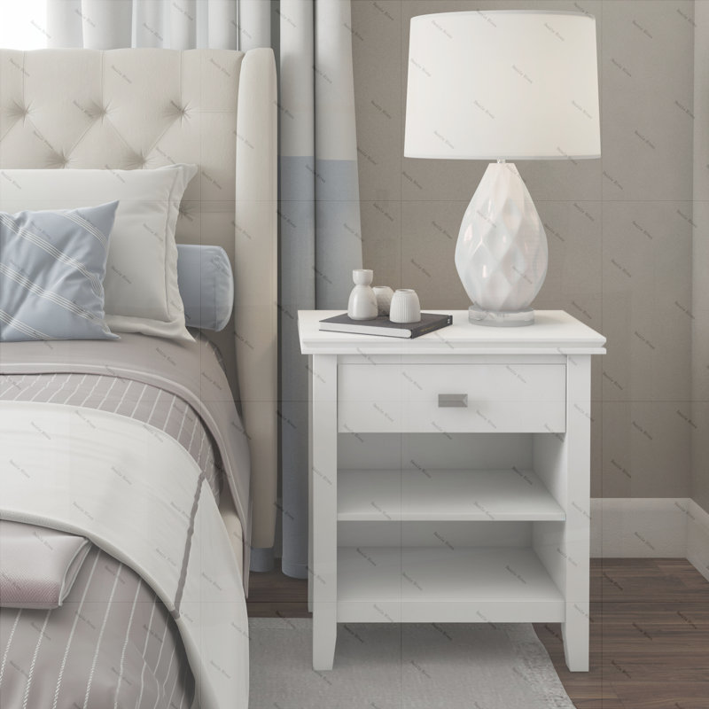 Artisan - Bedside Table - White