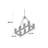 Alyce 8 - Light Antique Bronze Kitchen Island Pendant